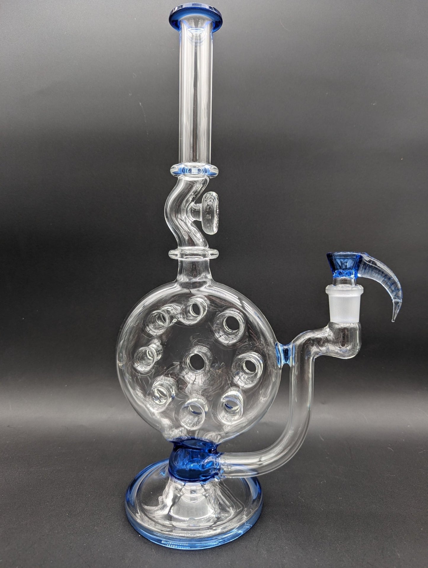 2K Glass Swiss Perc Straight Tube Bong - Meech Madness Smoke Shop