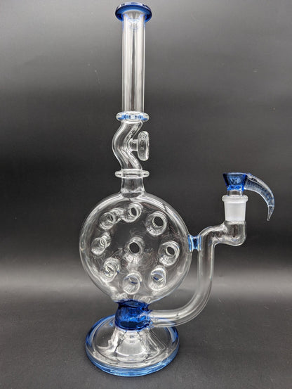 2K Glass Swiss Perc Straight Tube Bong - Meech Madness Smoke Shop