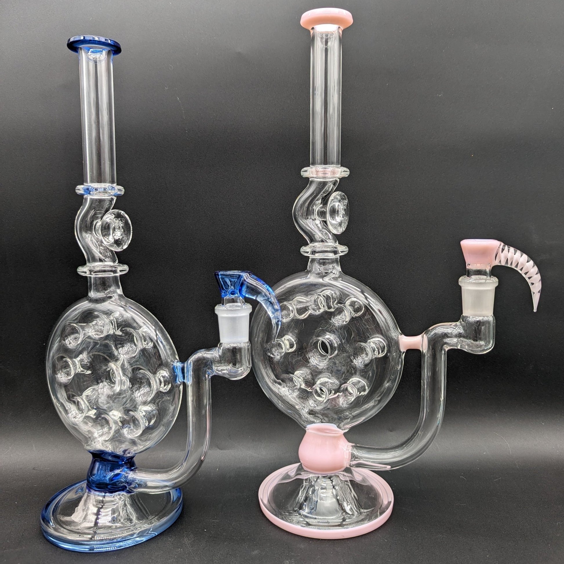 2K Glass Swiss Perc Straight Tube Bong - Meech Madness Smoke Shop