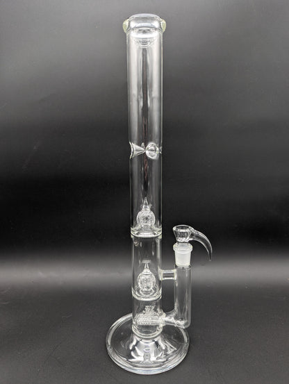 2K Glass - Triple Perc Tube-Avernic Smoke Shop