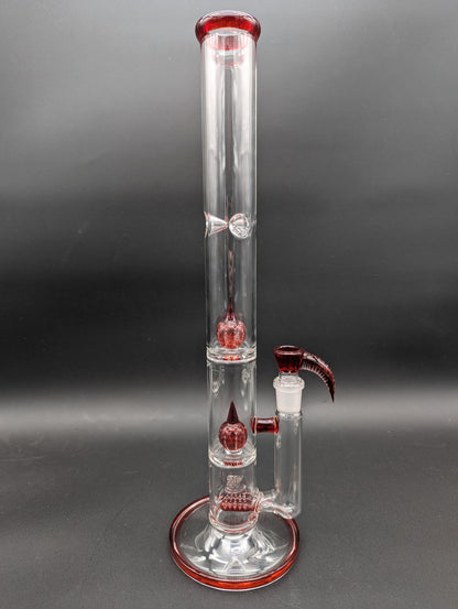 2K Glass - Triple Perc Tube-Avernic Smoke Shop