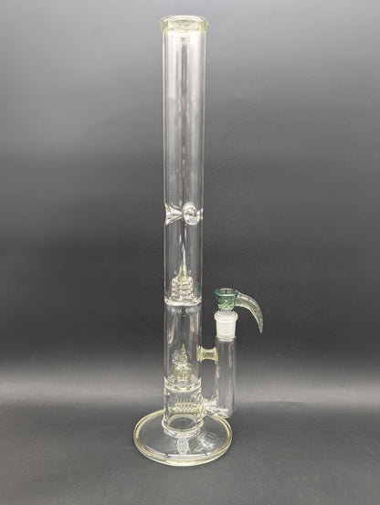 2K Glass - Triple Perc Tube-Avernic Smoke Shop