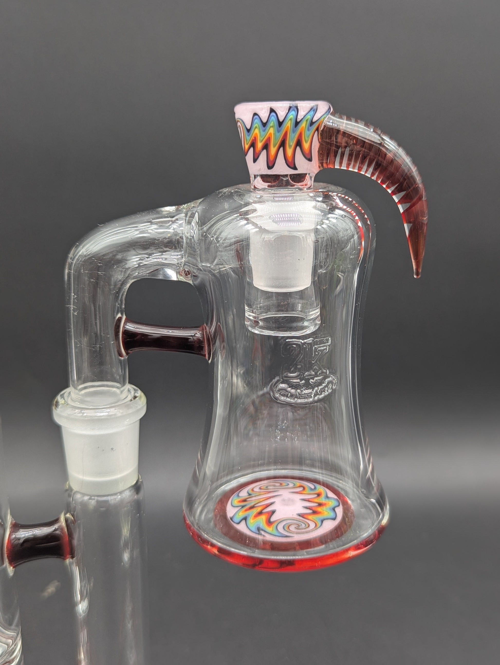 2K Glass Worked Bong Set w/ Ash Catcher-Avernic Smoke Shop