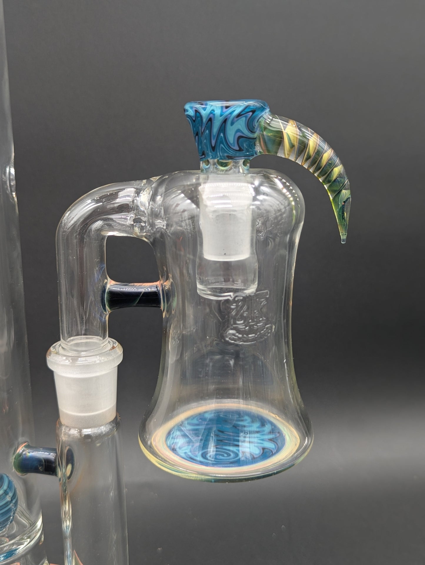 2K Glass Worked Bong Set w/ Ash Catcher-Avernic Smoke Shop