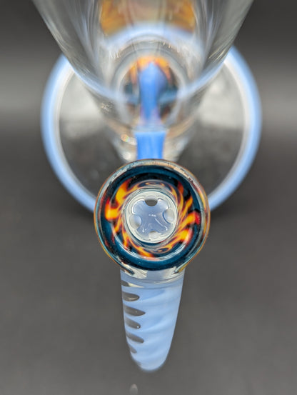 2K Glass Worked Dual Inline to Imperial Tube-Avernic Smoke Shop
