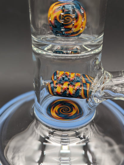 2K Glass Worked Dual Inline to Imperial Tube-Avernic Smoke Shop