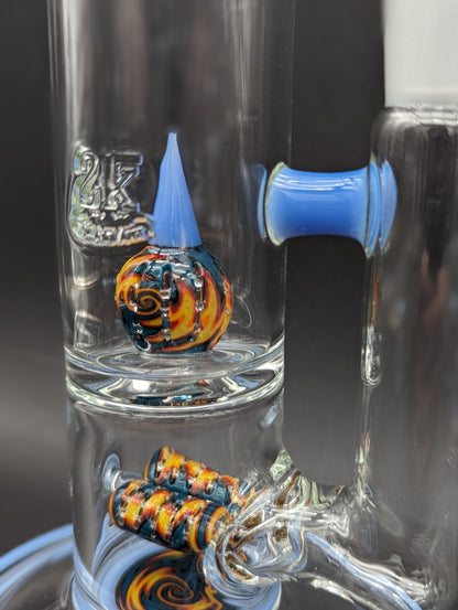 2K Glass Worked Dual Inline to Imperial Tube-Avernic Smoke Shop