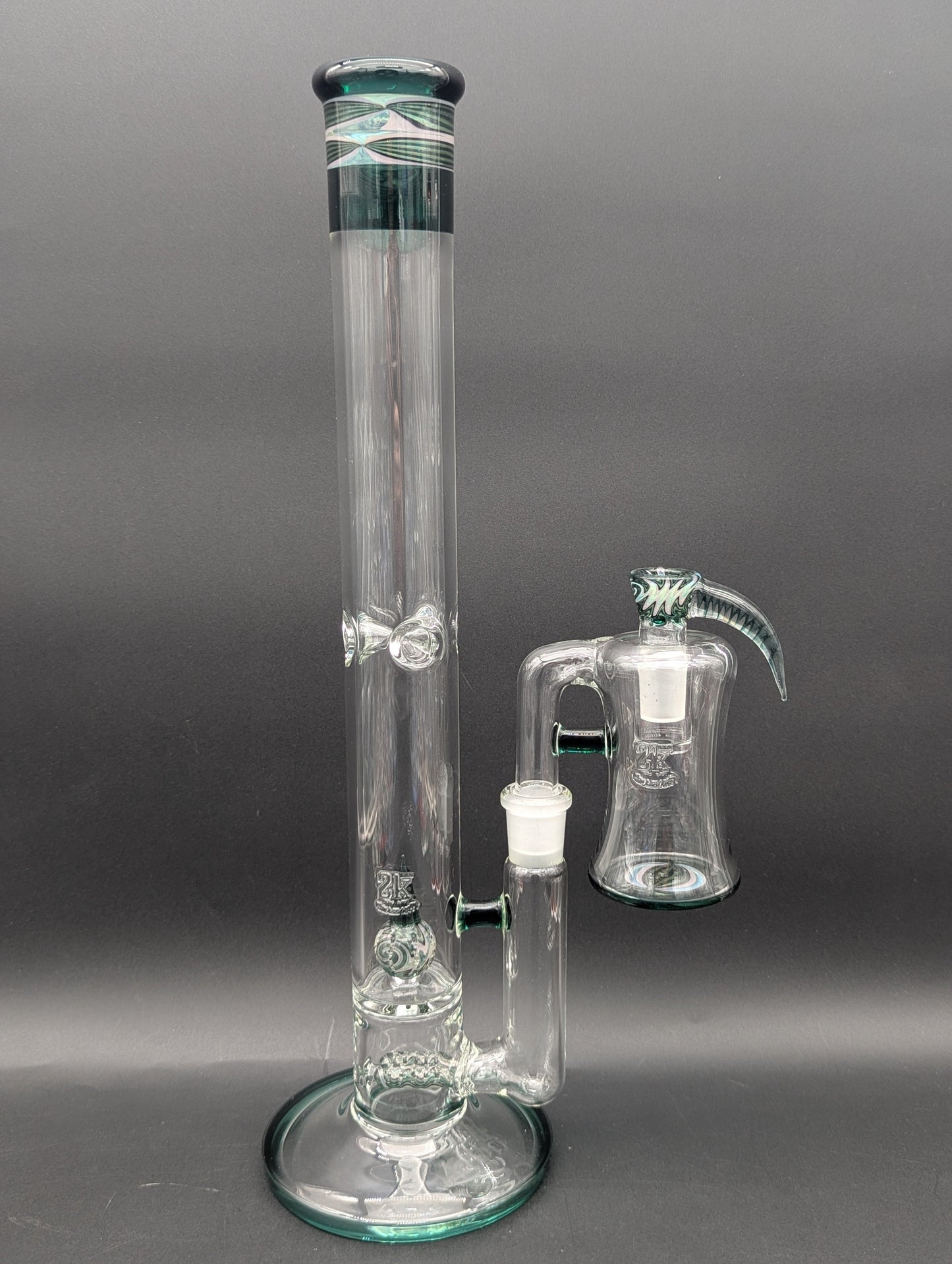 2K Glass Worked Full Accent Bong Set-Avernic Smoke Shop