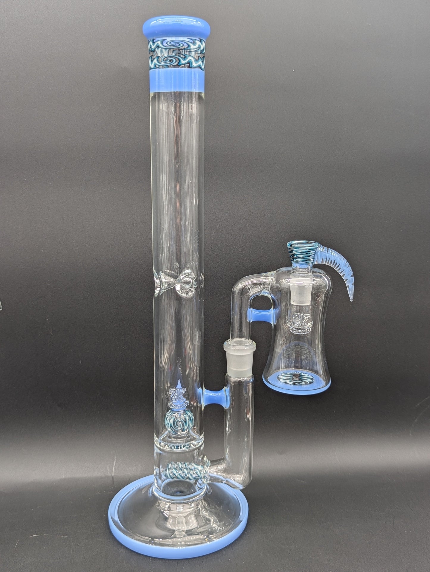 2K Glass Worked Full Accent Bong Set-Avernic Smoke Shop