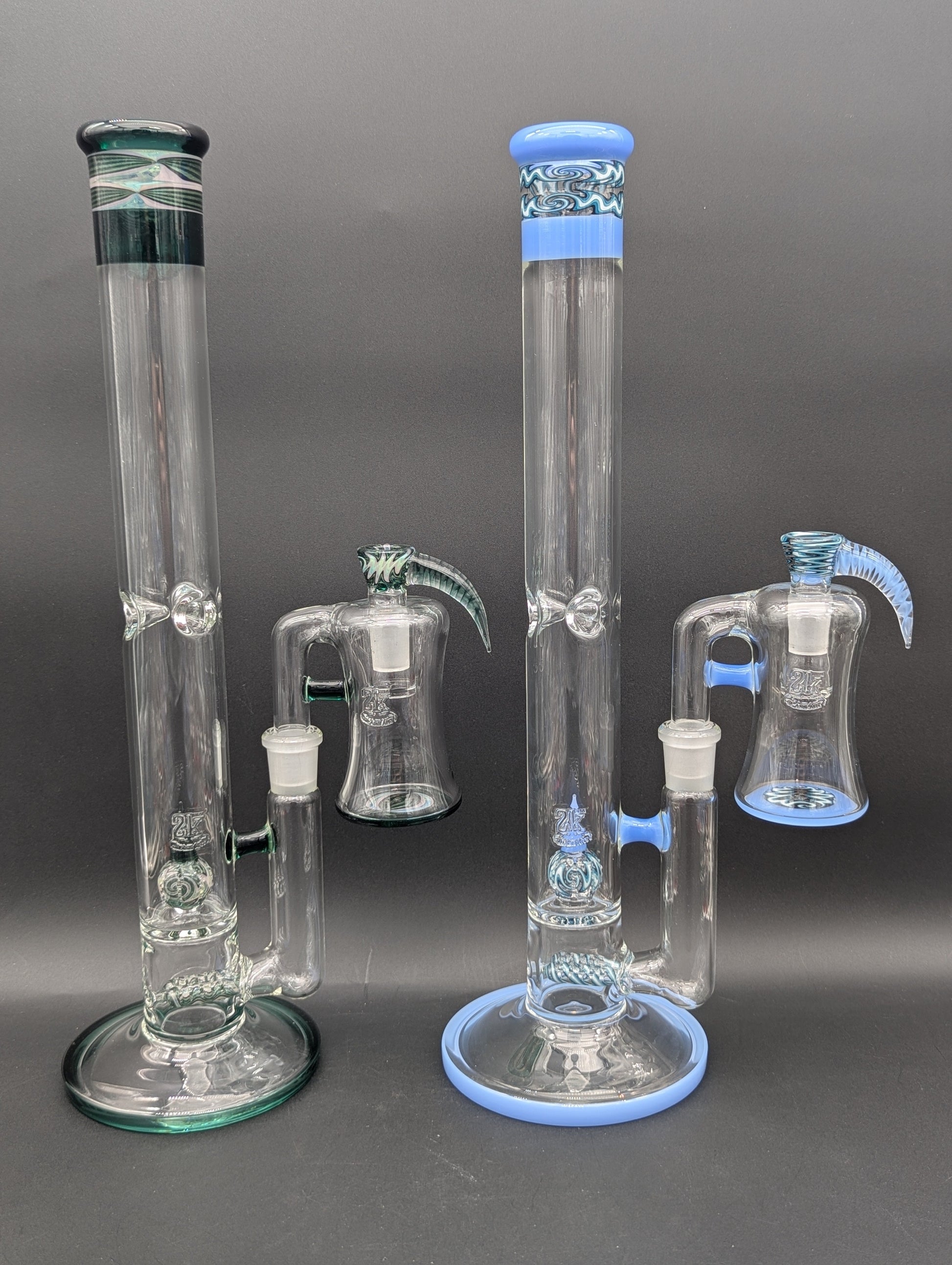 2K Glass Worked Full Accent Bong Set-Avernic Smoke Shop