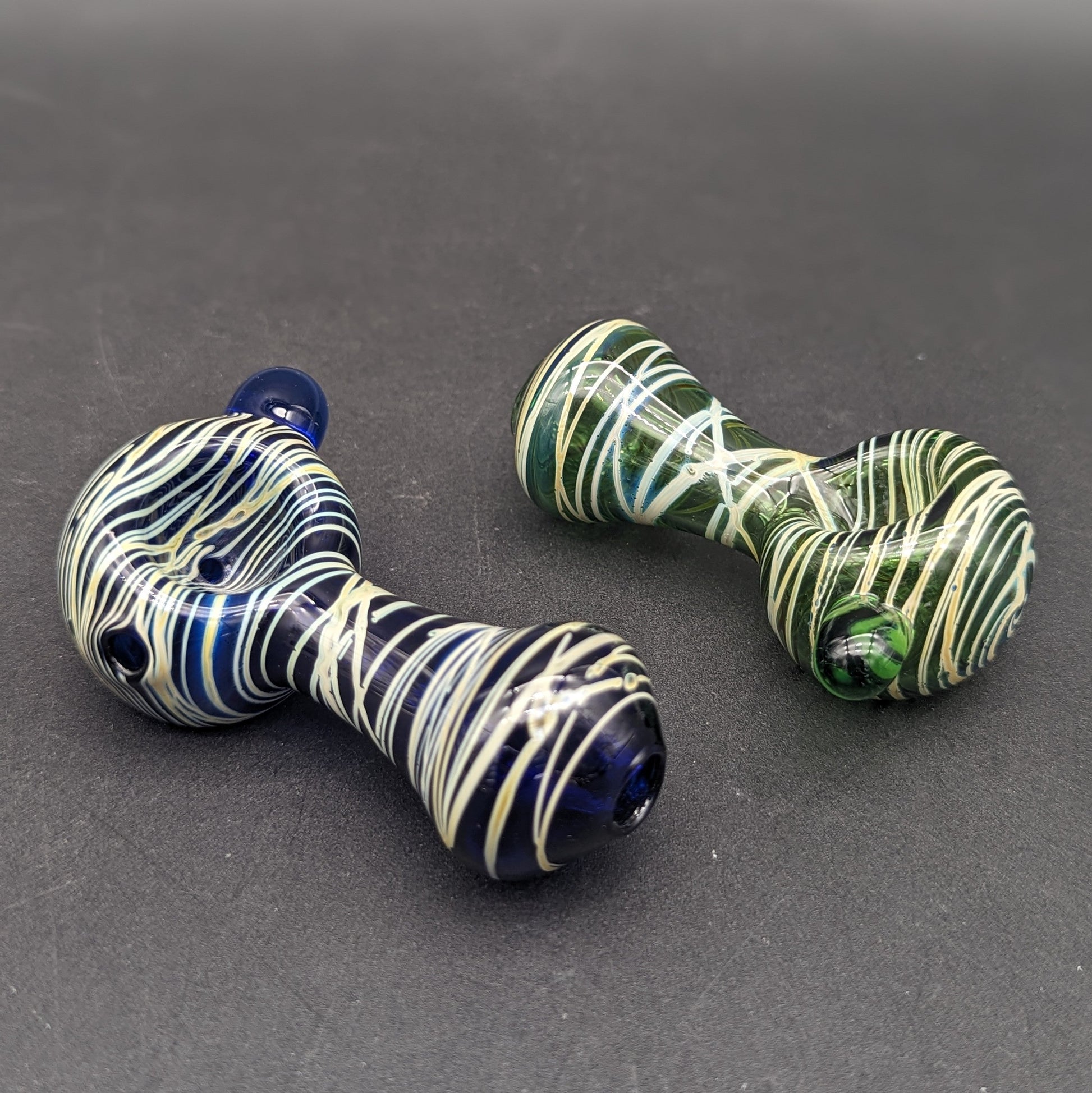 3" Color Swirl Peanut Hand Pipes-Avernic Smoke Shop