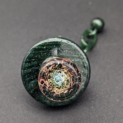 3" Dichroic Cap Terp Chain - Slurper Cap - Meech Madness Smoke Shop