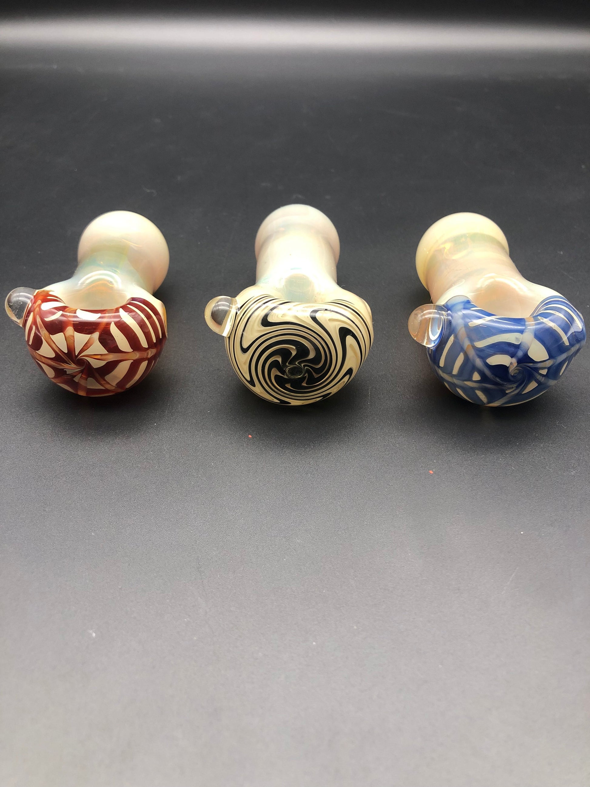 3" Fumed Spoon Pipes - By LimboGlass - Avernic Smoke Shop