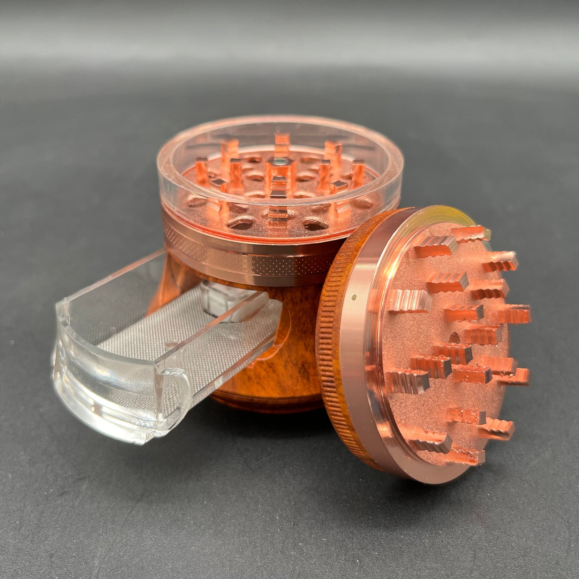 3" Premium Wobble Eject Tray 4 Part Grinder-Avernic Smoke Shop
