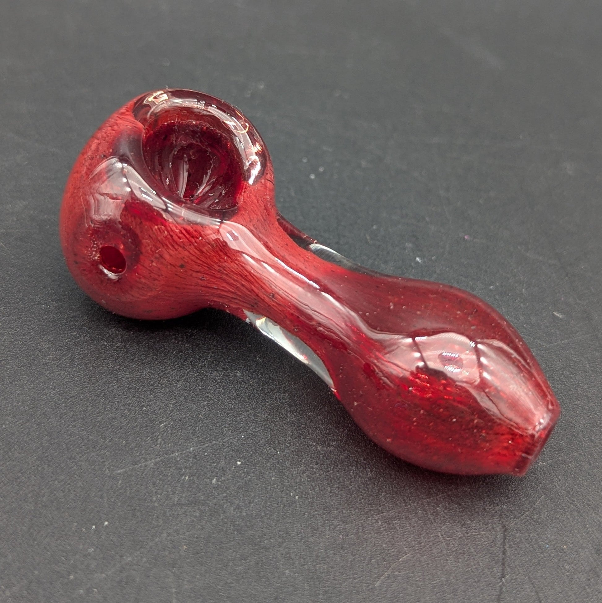 3" Red Mini Hand Pipe-Avernic Smoke Shop