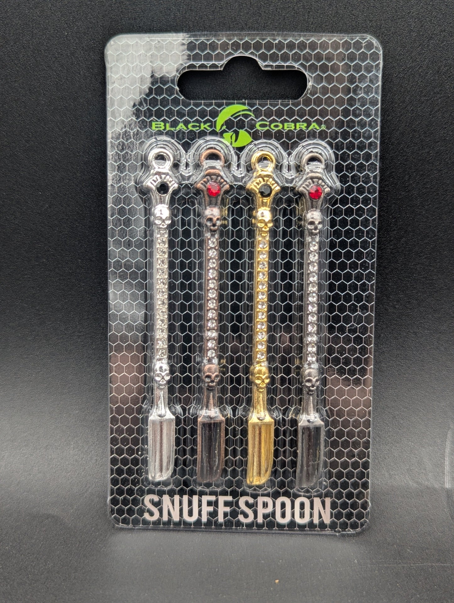 3.25" Jeweled Metal Dab Scoops-Avernic Smoke Shop