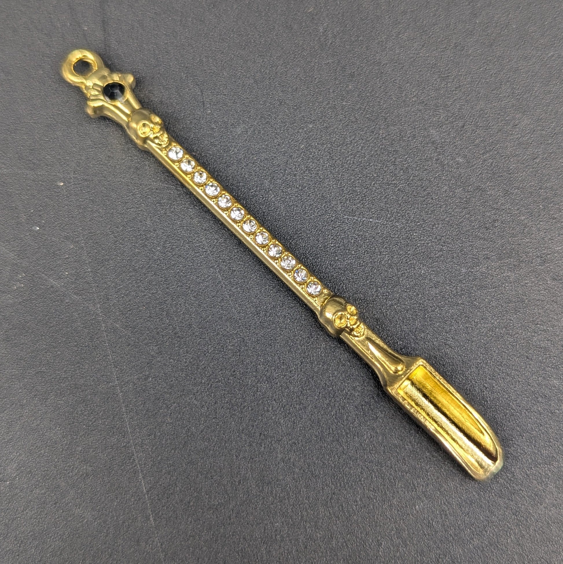 3.25" Jeweled Metal Dab Scoops-Avernic Smoke Shop