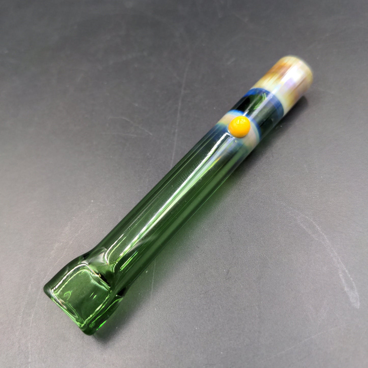 3.5" Flat Mouth Chillum - by LimboGlass-Avernic Smoke Shop