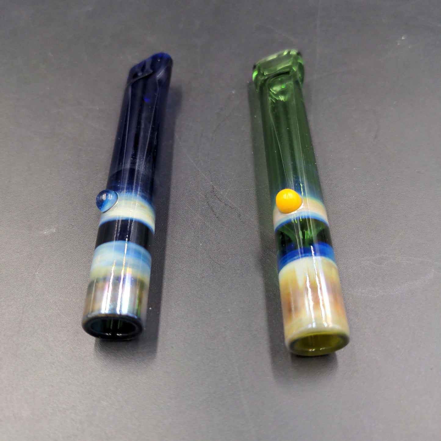 3.5" Flat Mouth Chillum - by LimboGlass-Avernic Smoke Shop