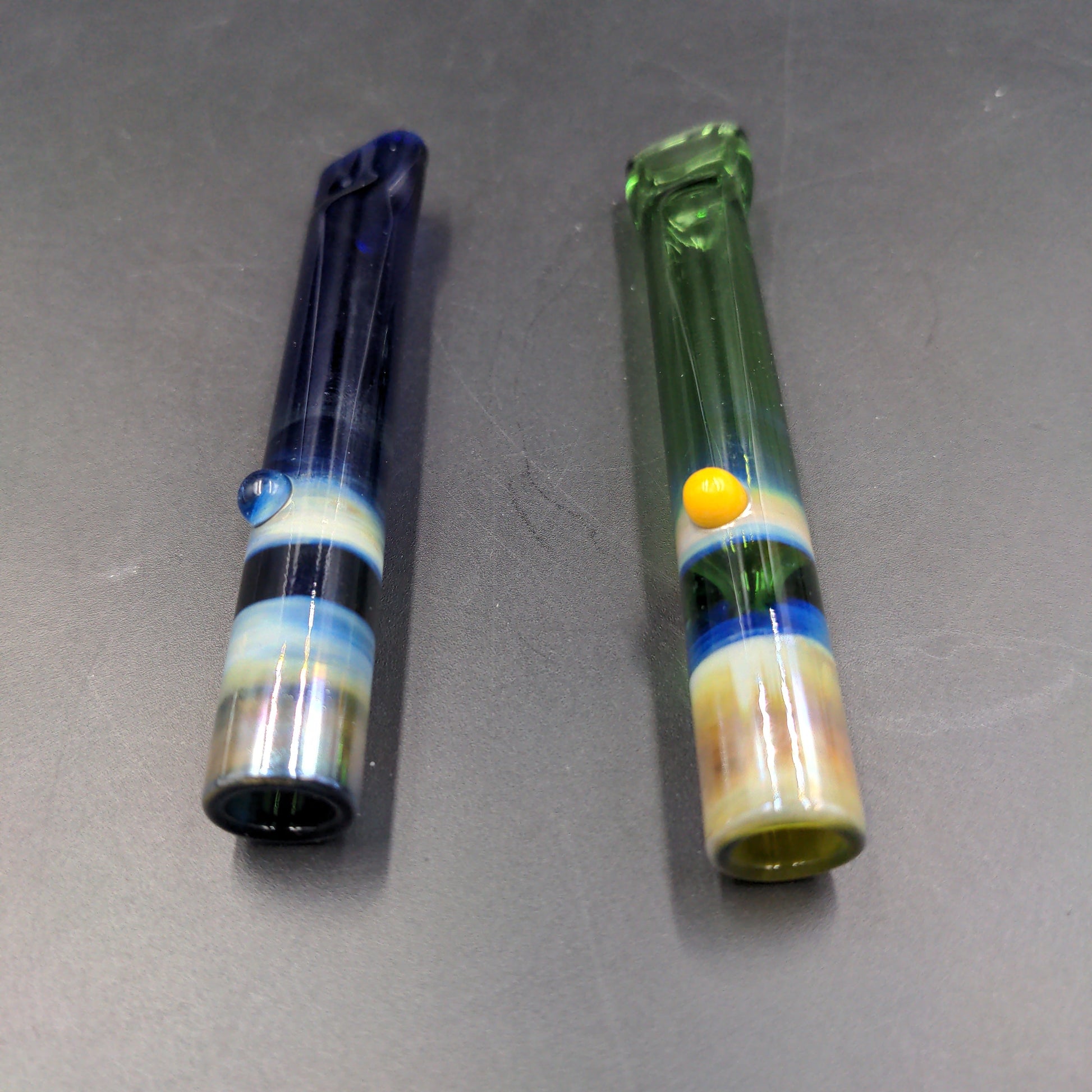 3.5" Flat Mouth Chillum - by LimboGlass-Avernic Smoke Shop