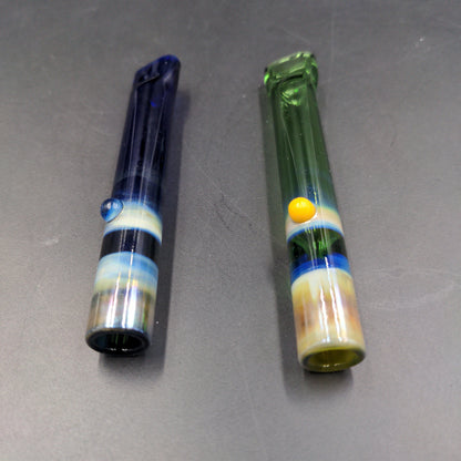 3.5" Flat Mouth Chillum - by LimboGlass-Avernic Smoke Shop