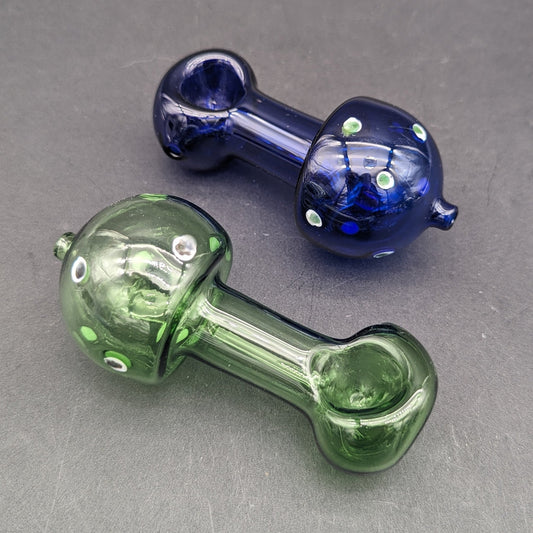 3.5" Mushroom Thin Glass Hand Pipe - Meech Madness Smoke Shop