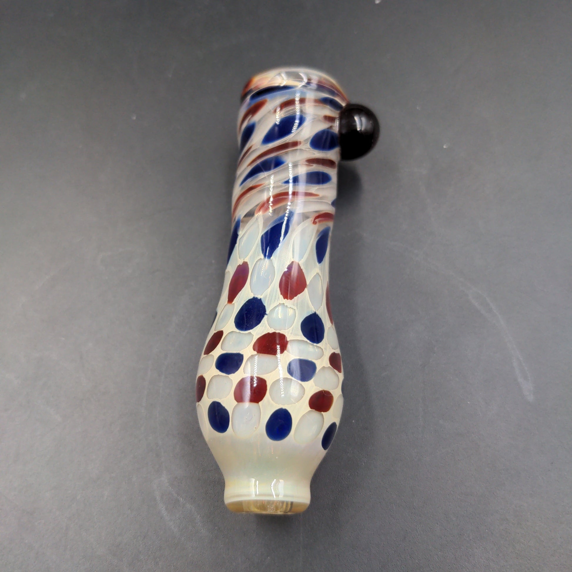 3.5" Glass Polka Dot Chillums - by LimboGlass-Avernic Smoke Shop