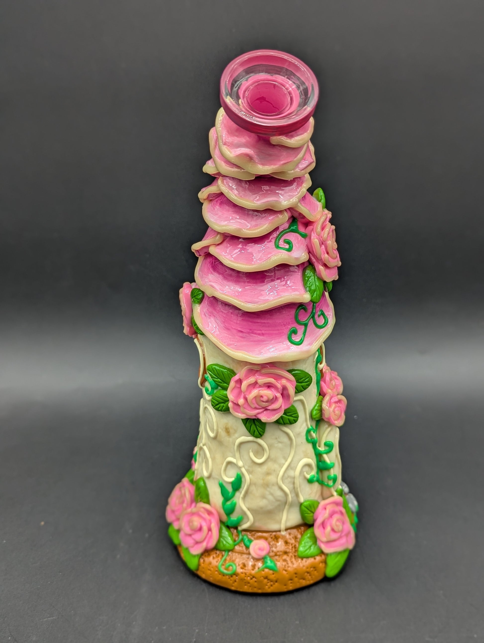 3D 10" Rose Petal House Water Pipe-Avernic Smoke Shop