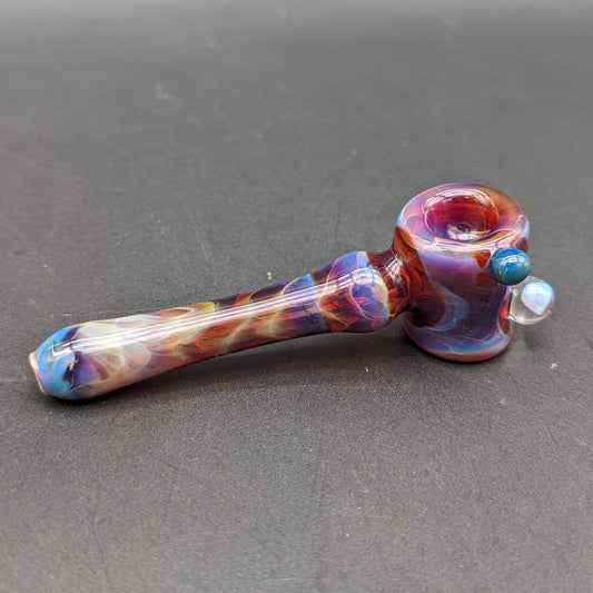 4" Amber Purple Mini Hammer Pipe - by Branded Glass - Meech Madness Smoke Shop