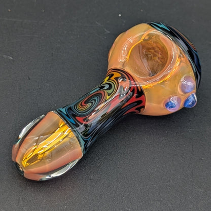 4" Color Fumed Wig Wag Pipes-Avernic Smoke Shop