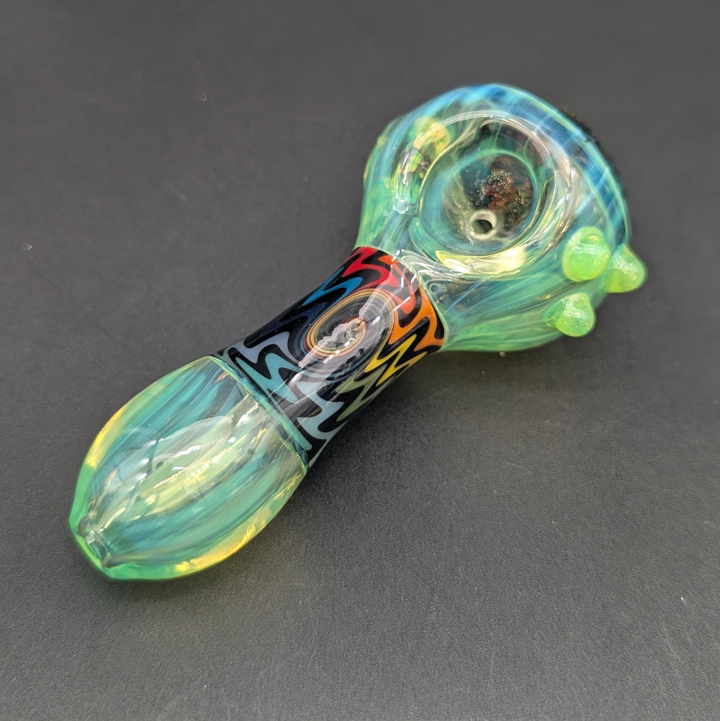 4" Color Fumed Wig Wag Pipes-Avernic Smoke Shop