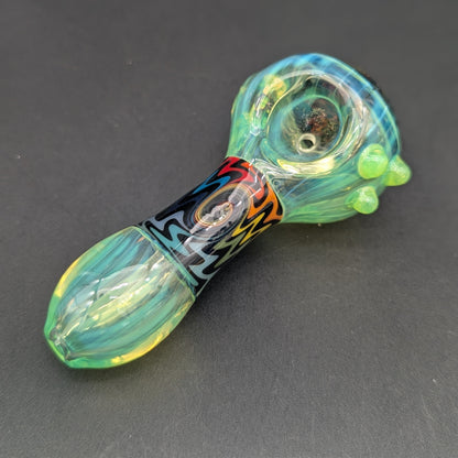 4" Color Fumed Wig Wag Pipes-Avernic Smoke Shop
