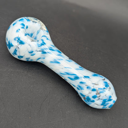 4" Dual Color Frit Spoon Pipe
