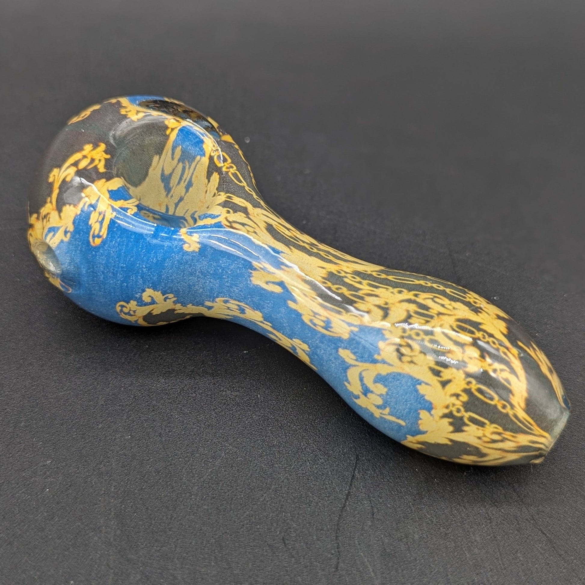 4" Flower Print Assorted Hand Pipes - Meech Madness Smoke Shop