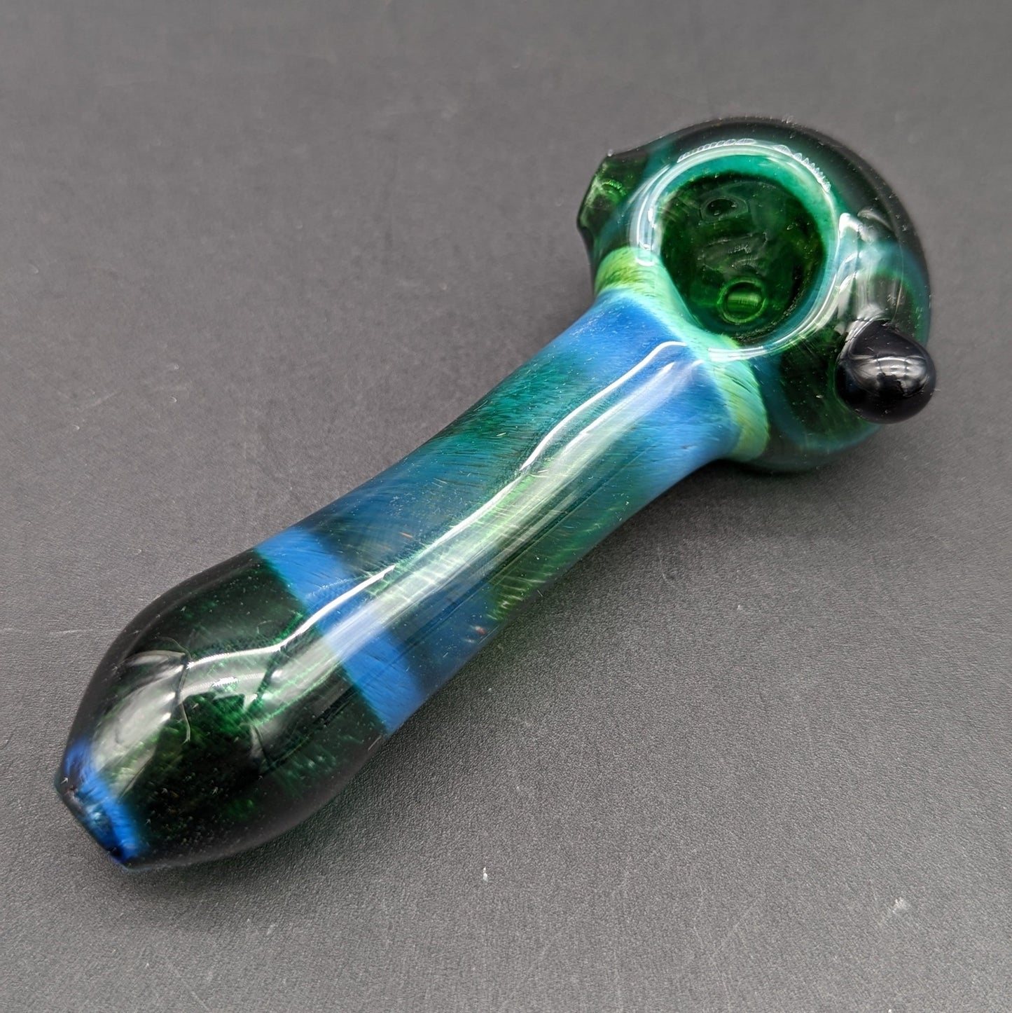 4" Fritted Spoon Pipes - by Branded Glass - Meech Madness Smoke Shop