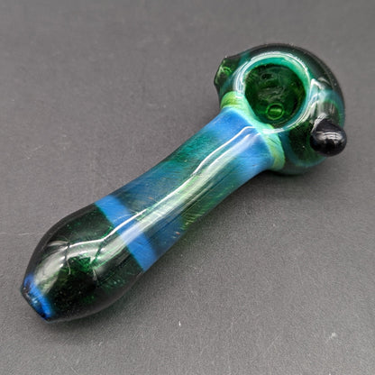 4" Fritted Spoon Pipes - by Branded Glass - Meech Madness Smoke Shop