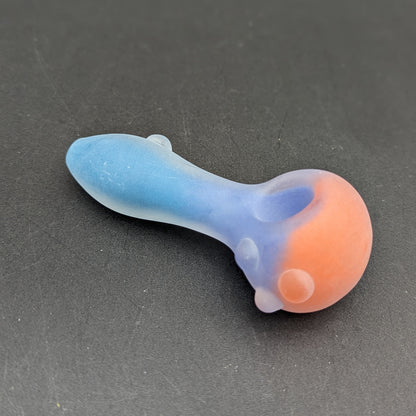 4" Frosted Tri Color Spoon Hand Pipe-Avernic Smoke Shop