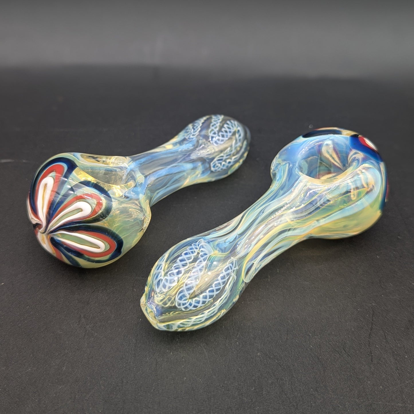 4" Fumed Rope Flower Hand Pipe-Avernic Smoke Shop