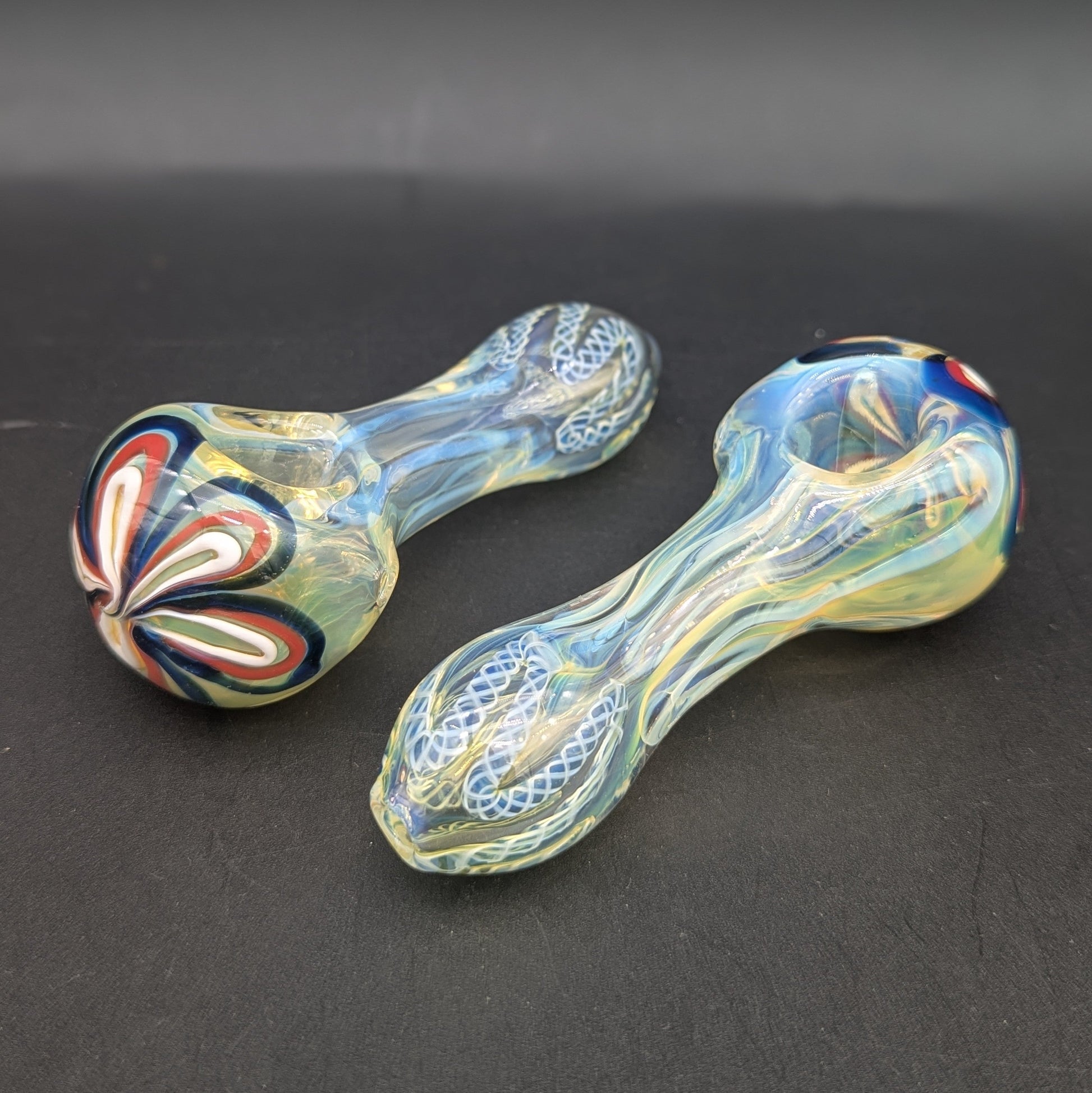 4" Fumed Rope Flower Hand Pipe-Avernic Smoke Shop