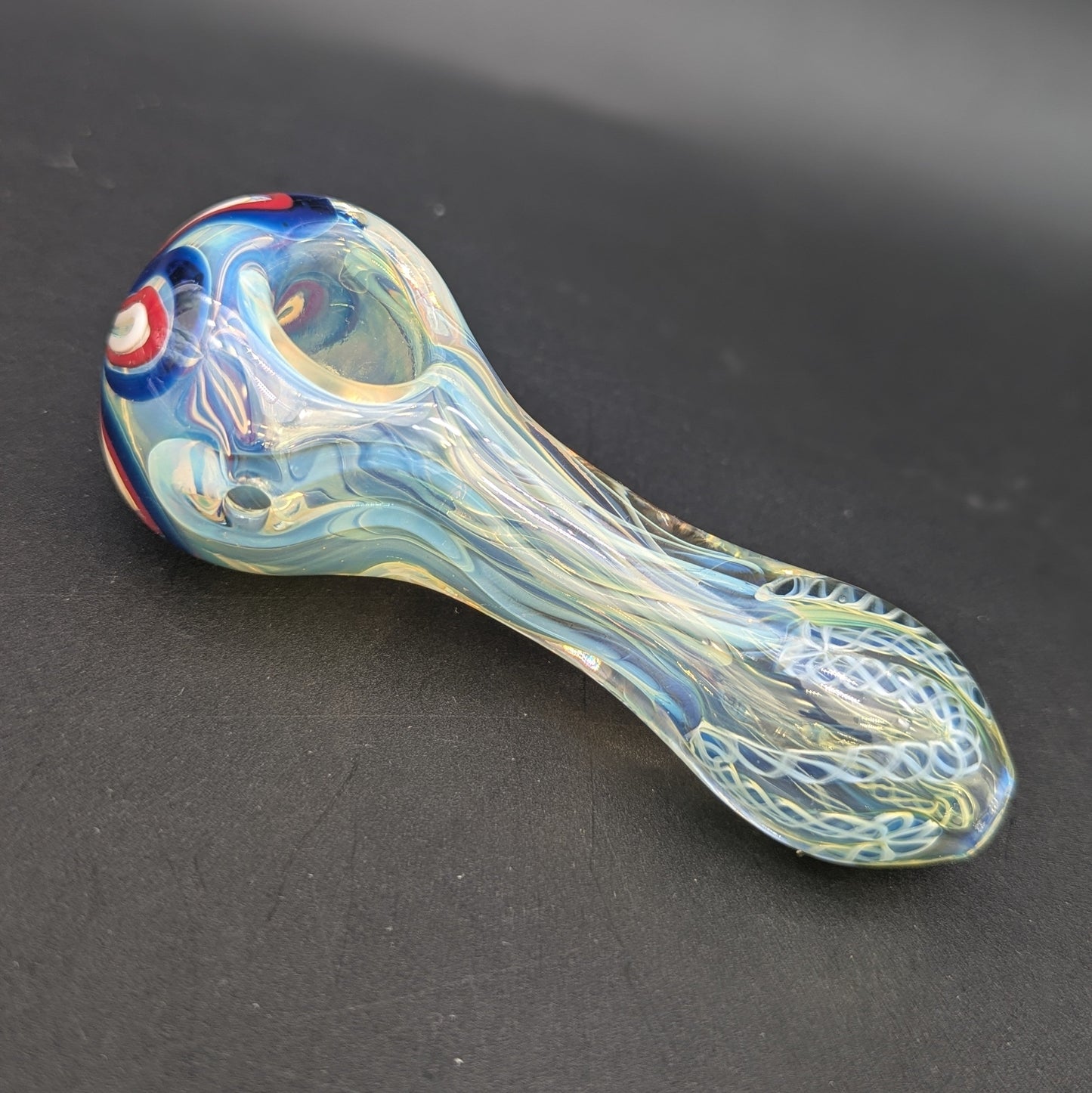 4" Fumed Rope Flower Hand Pipe-Avernic Smoke Shop
