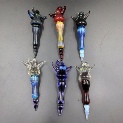 4" Ghosty Dabbers - By Phantomz Glass - Meech Madness Smoke Shop
