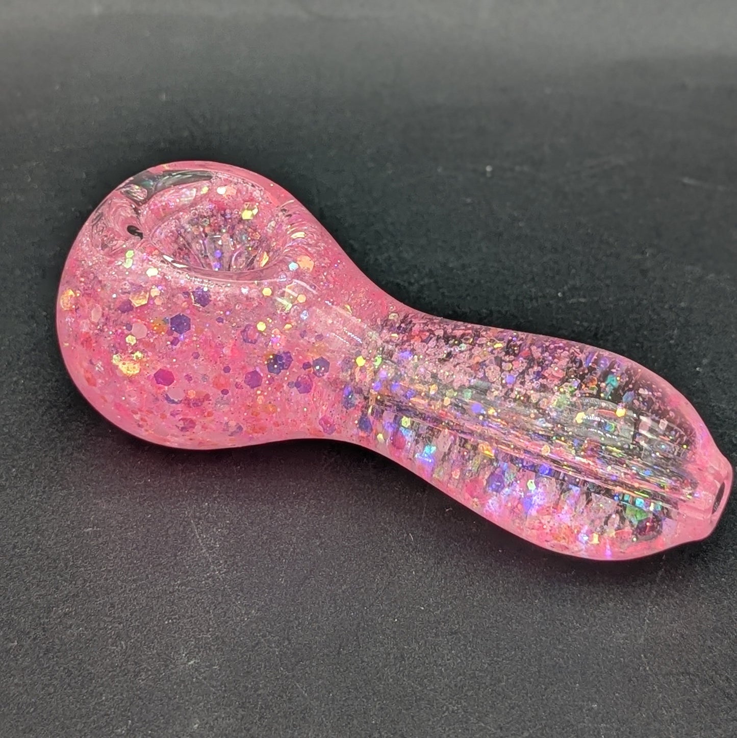 4" Glycerin Sparkle Steamroller Spoon Pipe-Avernic Smoke Shop