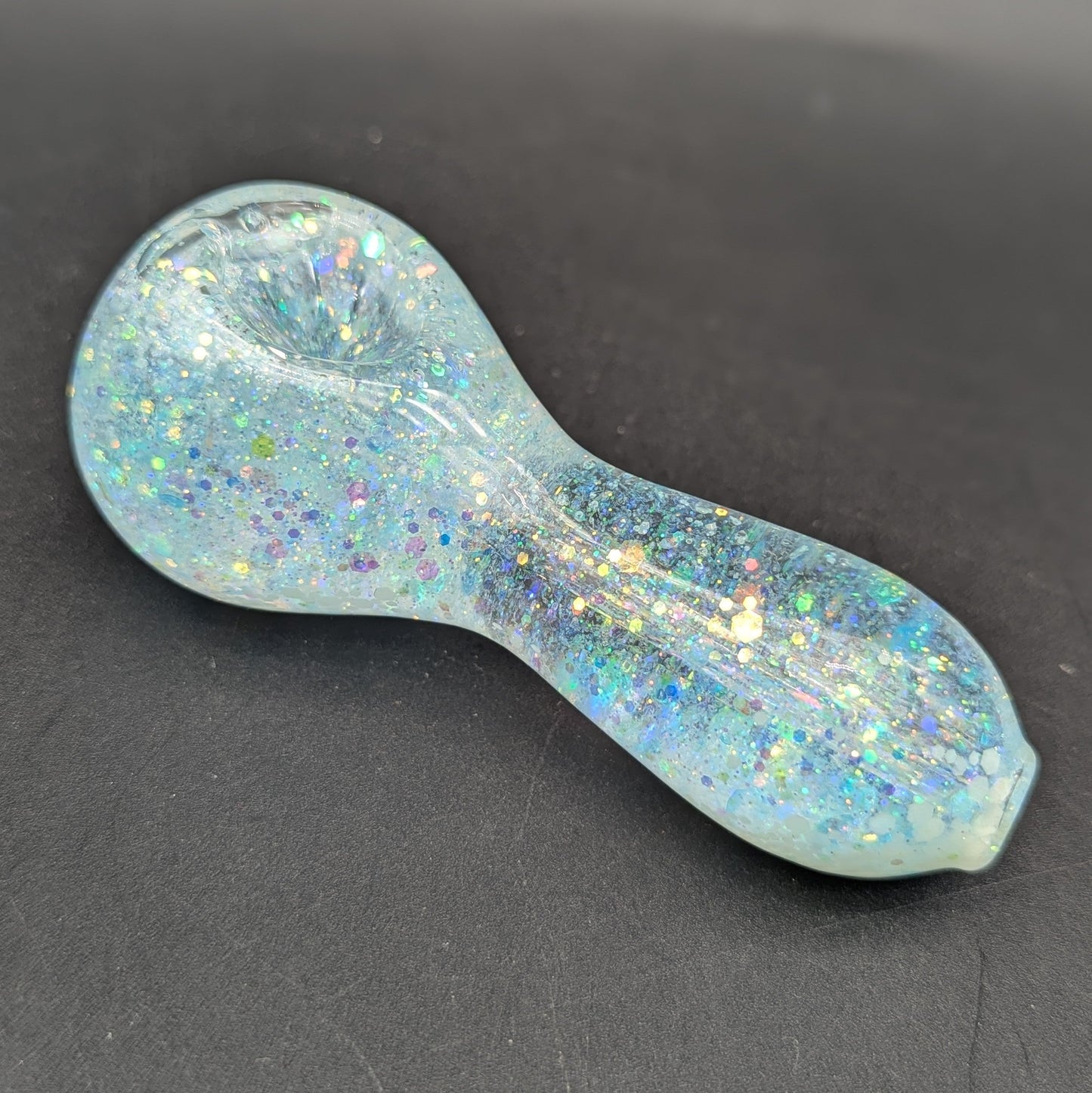 4" Glycerin Sparkle Steamroller Spoon Pipe-Avernic Smoke Shop