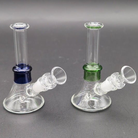 4" Mini Beaker Bong Classic Style - Meech Madness Smoke Shop
