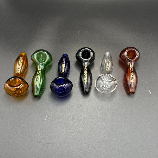4” Phoenix Star Glass Spoon Pipe - Meech Madness Smoke Shop