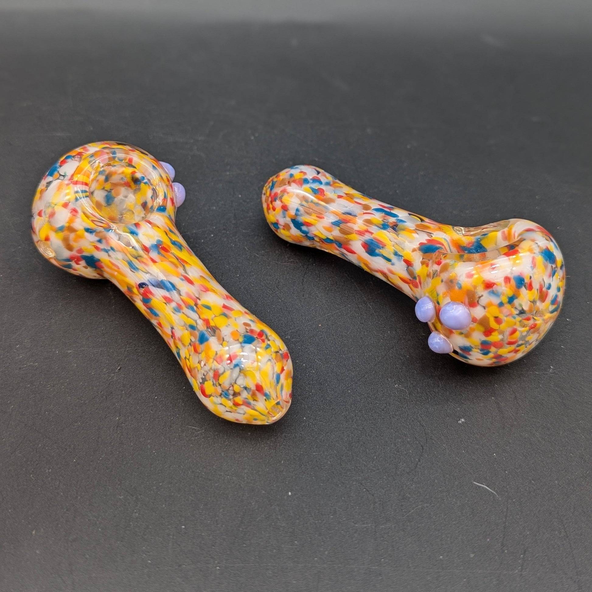 4" Rainbow Fritted Spoon Pipe-Avernic Smoke Shop