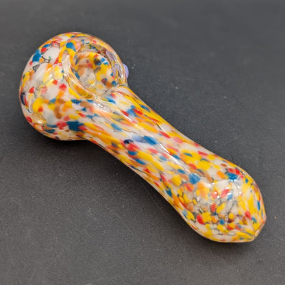 4" Rainbow Fritted Spoon Pipe-Avernic Smoke Shop