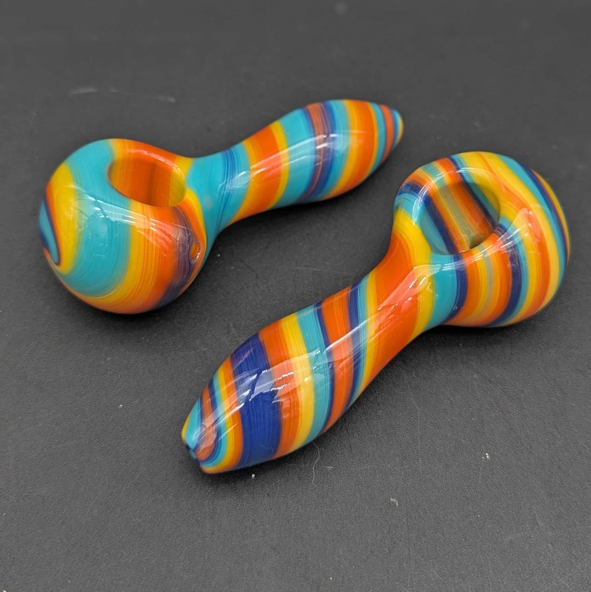 4" Rainbow Swirl Hand Pipe-Avernic Smoke Shop
