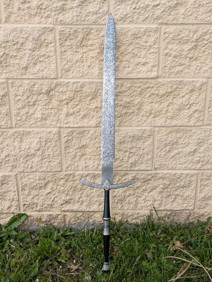 40" Medieval Damascus Steel Long Sword-Avernic Smoke Shop