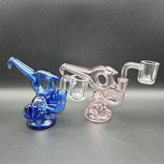 4.5" Bird Style Mini Dab Rig-Avernic Smoke Shop